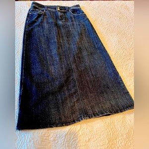 Baccini Dark Wash Denim Skirt